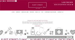 Desktop Screenshot of fleetstreetclinic.com